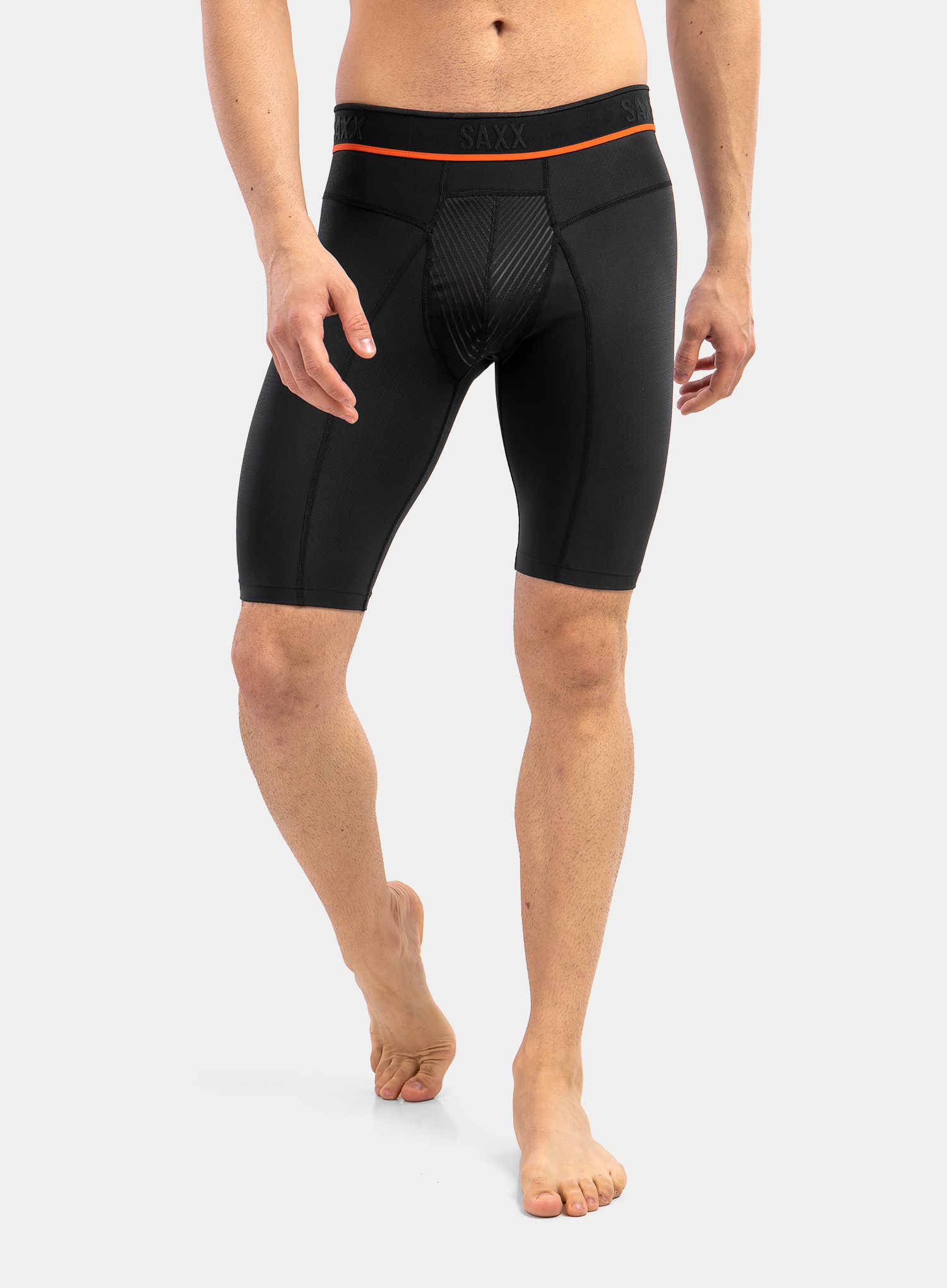 Boxerky SAXX Hyperdrive Long Leg - blackout