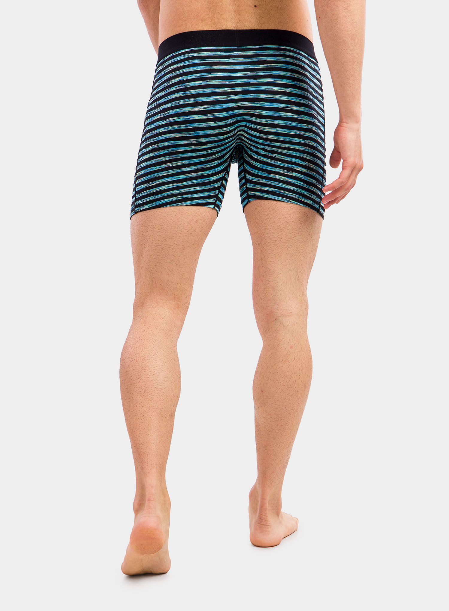 Boxerky SAXX Vibe Boxer Modern Fit - black space hiker stripe