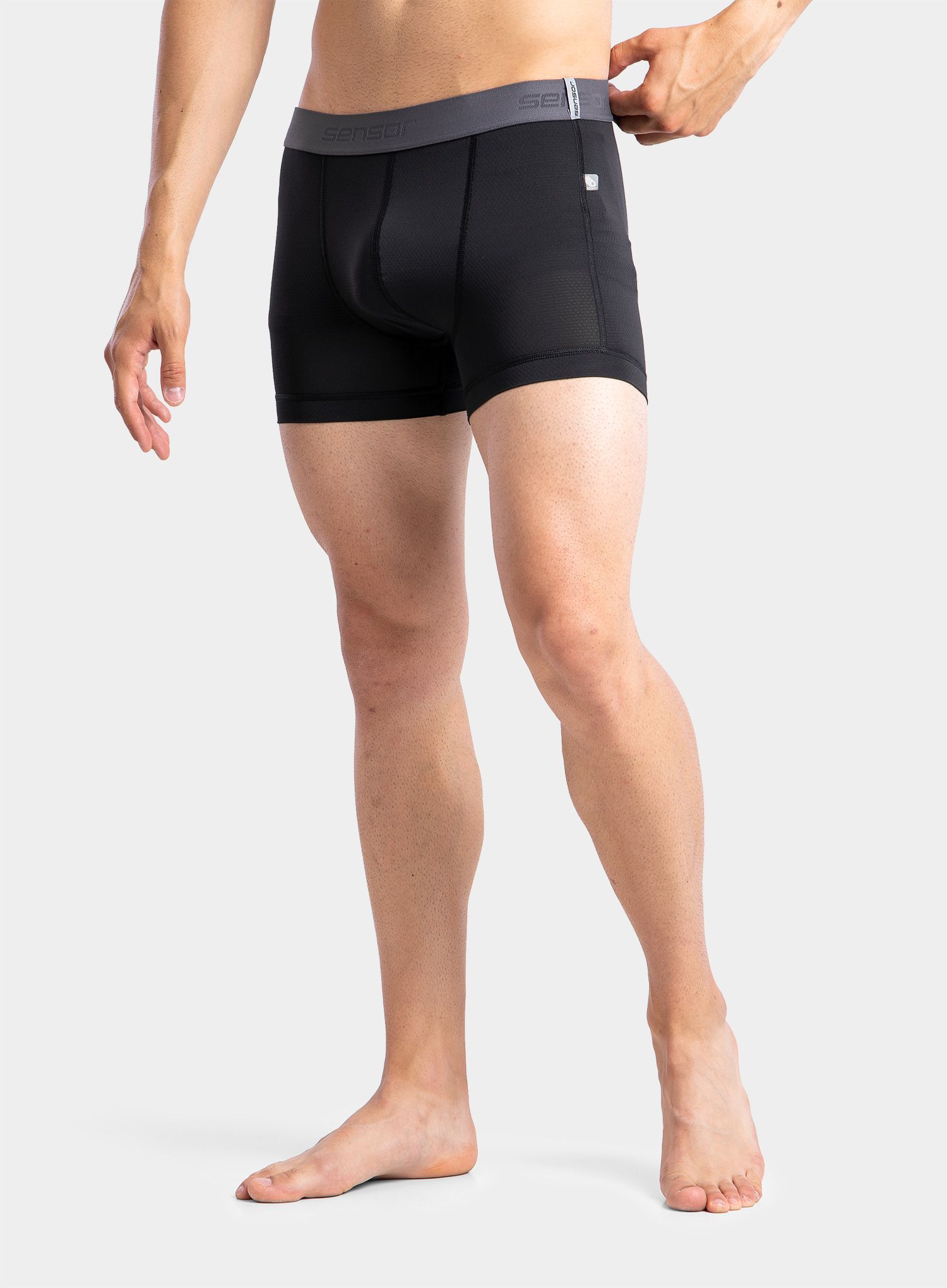 Boxerky Sensor Coolmax Tech Boxers 3-Pack - black/white/saphire