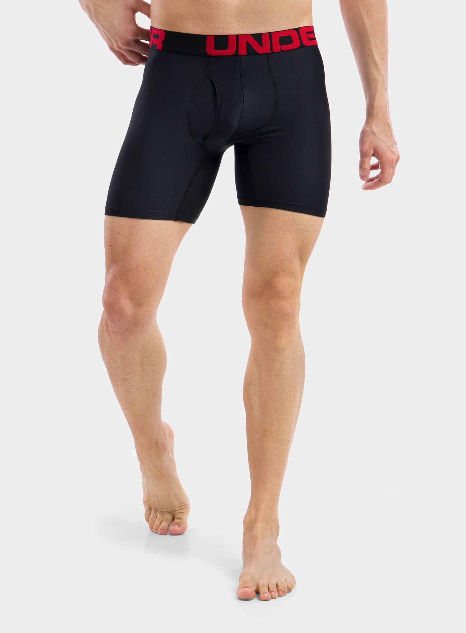 Boxerky Under Armour Tech 6in 2 Pack - red/black