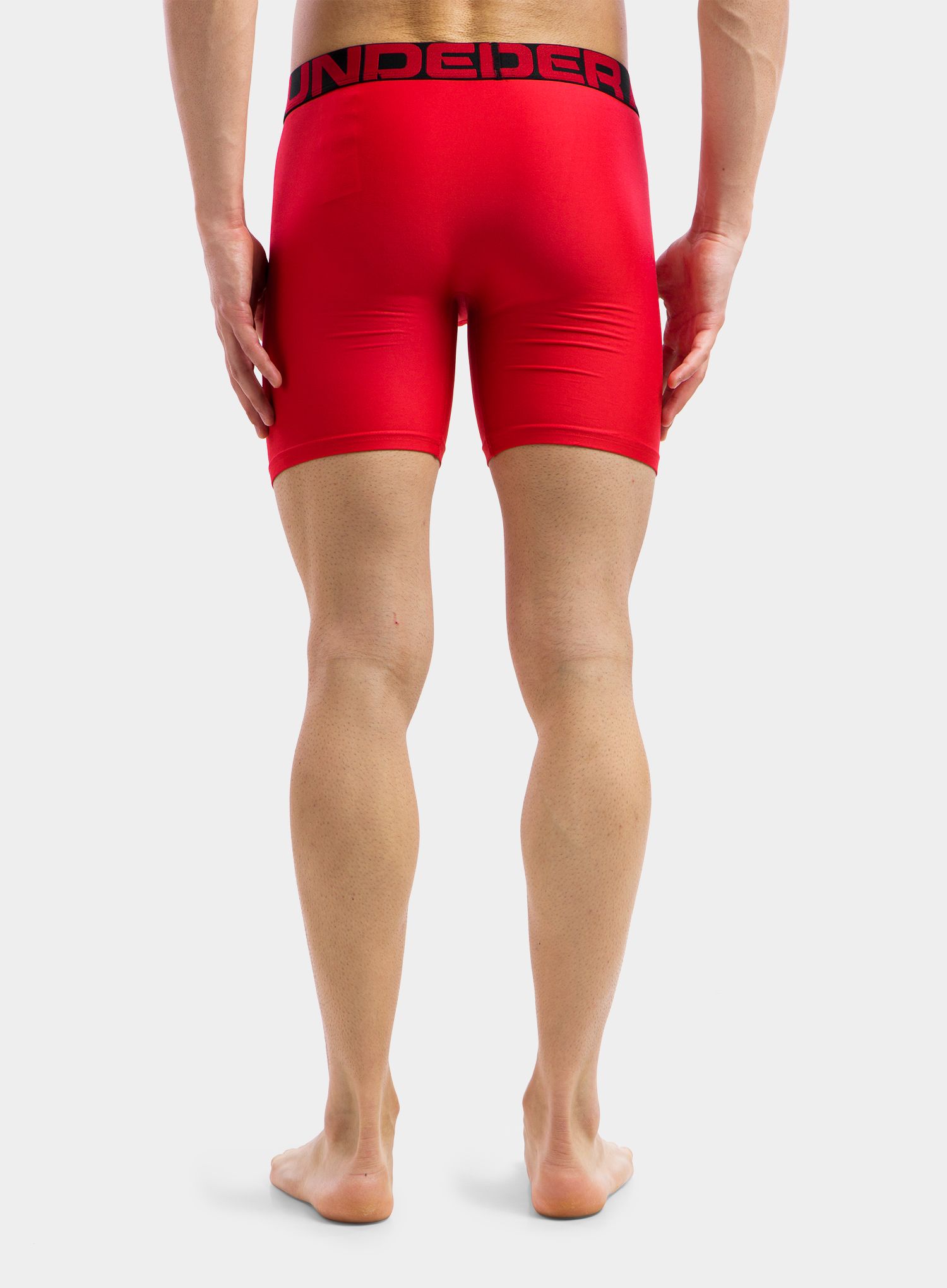 Boxerky Under Armour Tech 6in 2 Pack - red/black