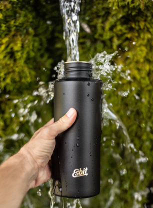 Turistická fľaša Esbit Majoris Drinking Bottle 1000 ml - black
