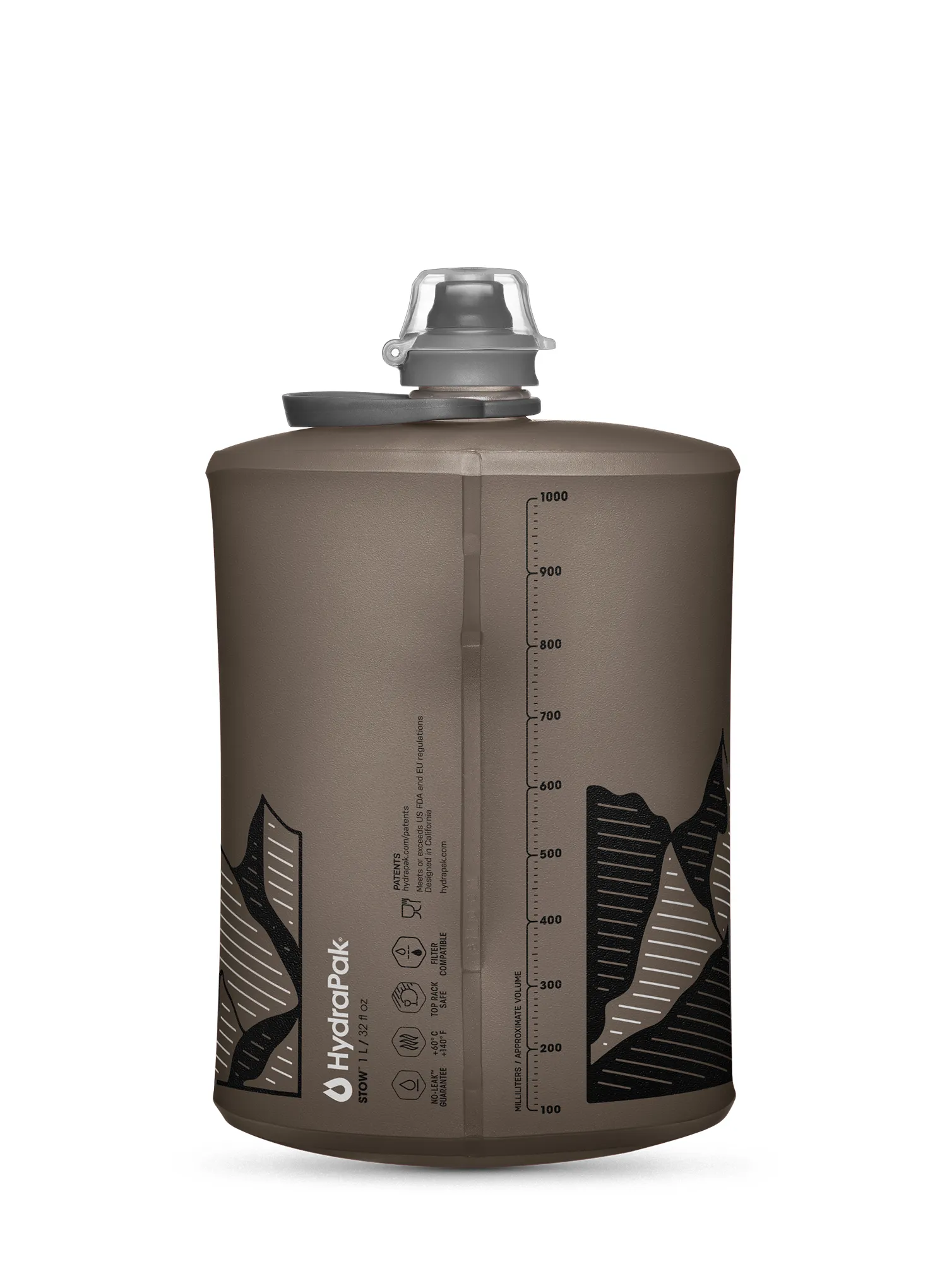 Fľaška HydraPak Stow 1 L - mammoth grey