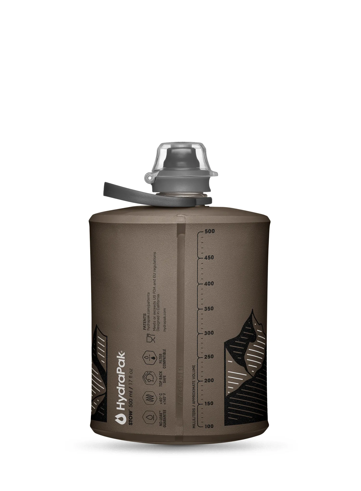 Fľaška HydraPak Stow 500 ml - mammoth grey