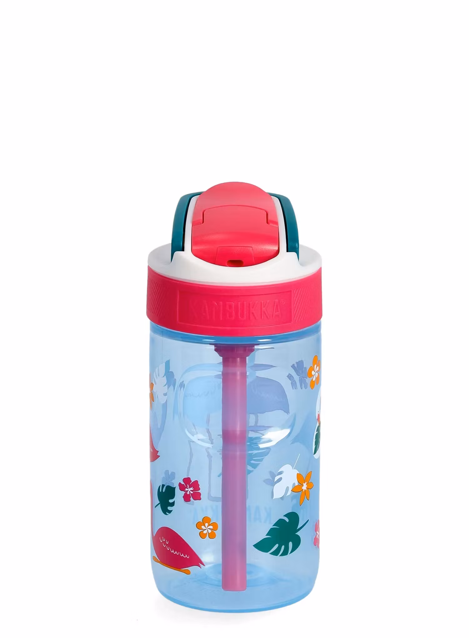 Fľaša na vodu pre deti Kambukka Lagoon 400 ml - blue flamingo