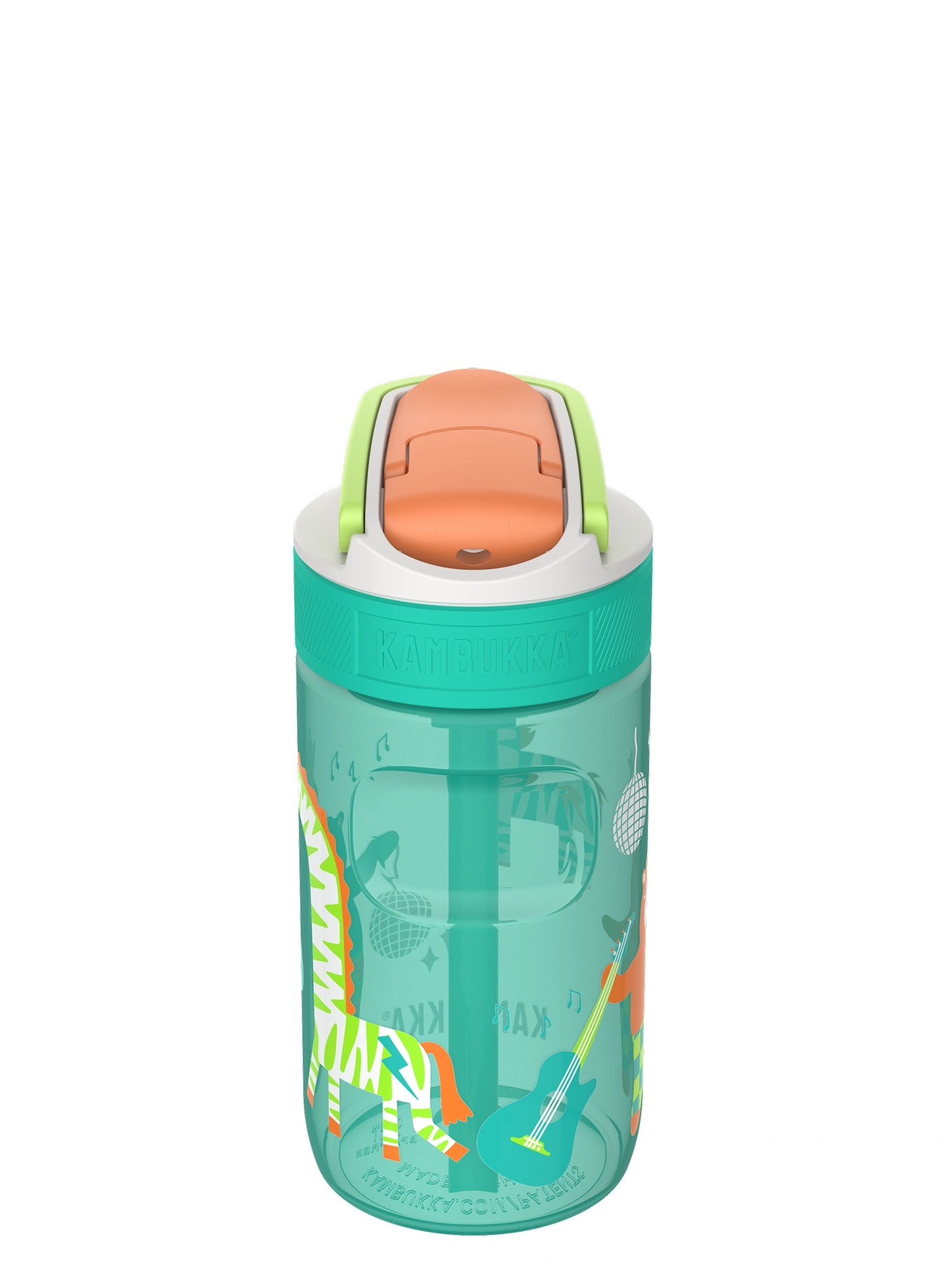 Fľaša na vodu pre deti Kambukka Lagoon 400 ml - disco zoo