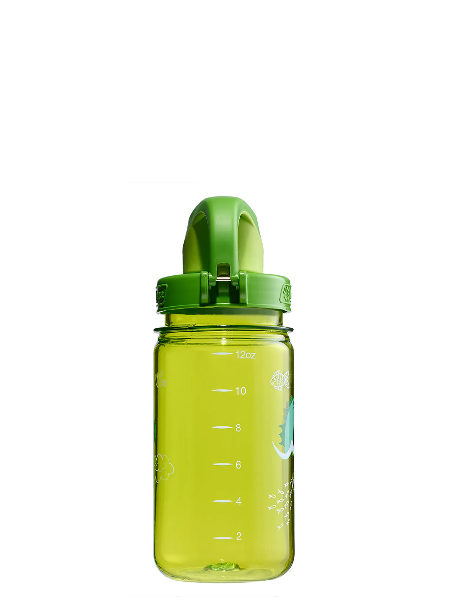 Fľaša na vodu pre deti Nalgene On The Fly Kids 12 oz (355 ml) - green nessie