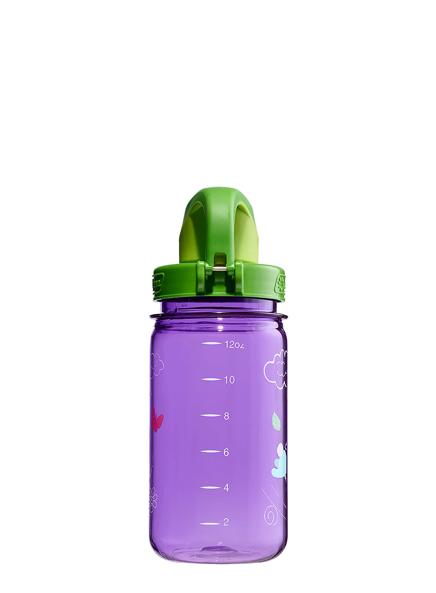 Fľaša na vodu pre deti Nalgene On The Fly Kids 12 oz (355 ml) - purple jackalope