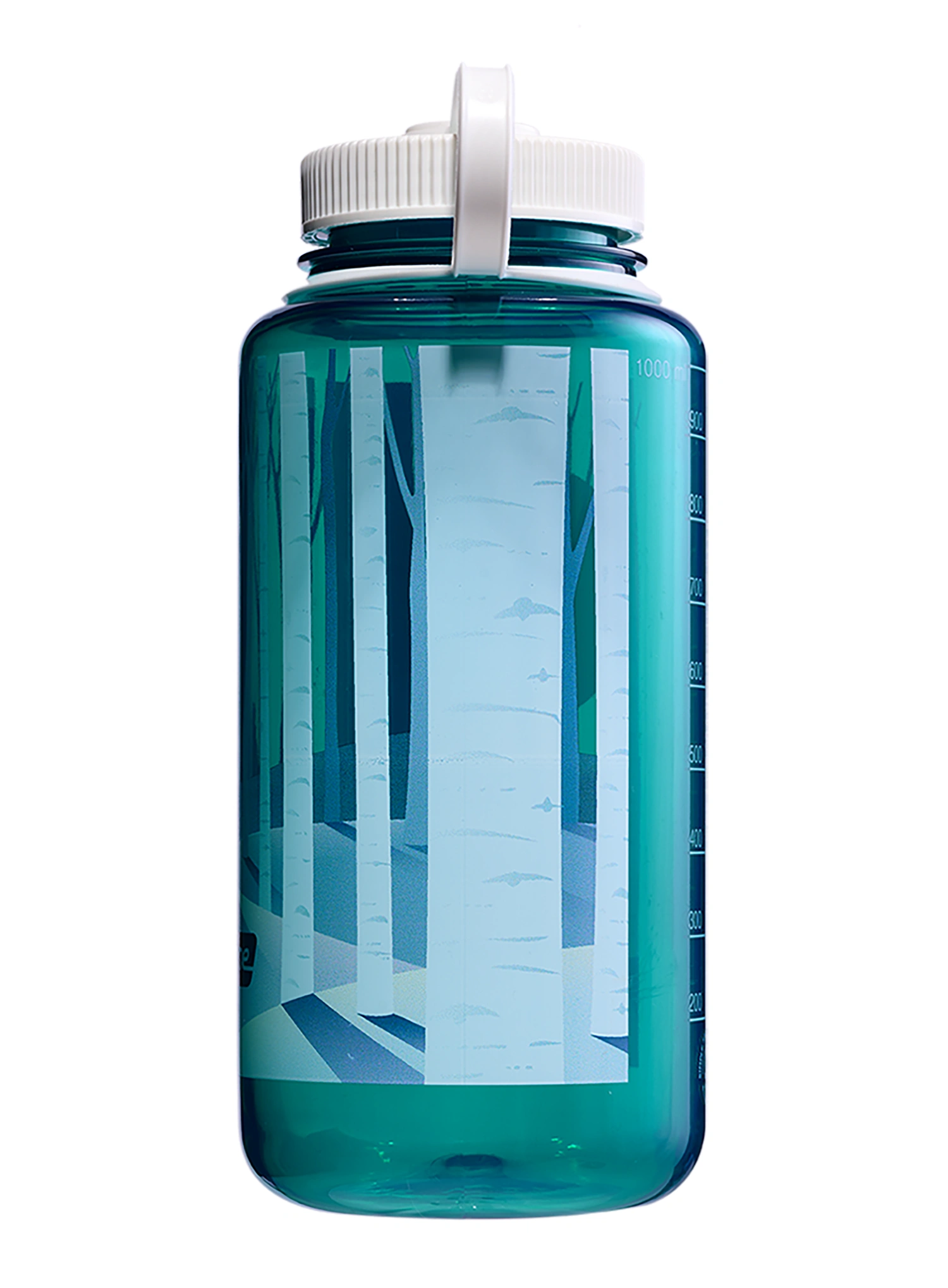 Fľaška Nalgene Wide Mouth 32 oz (946 ml) - trout w/landscape forest