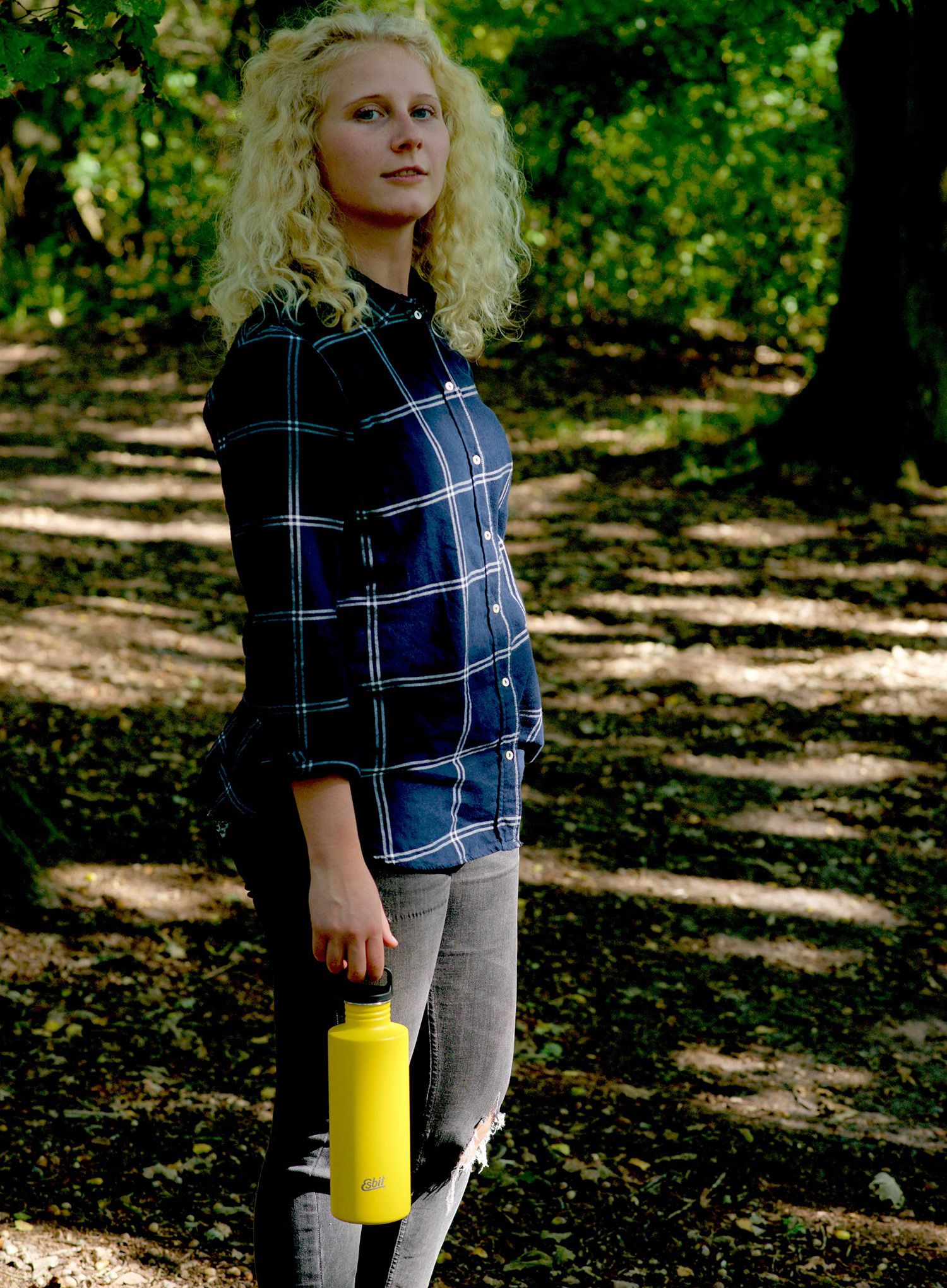 Turistická fľaša Esbit Sculptor Drinking Bottle 1L - sunshine yellow