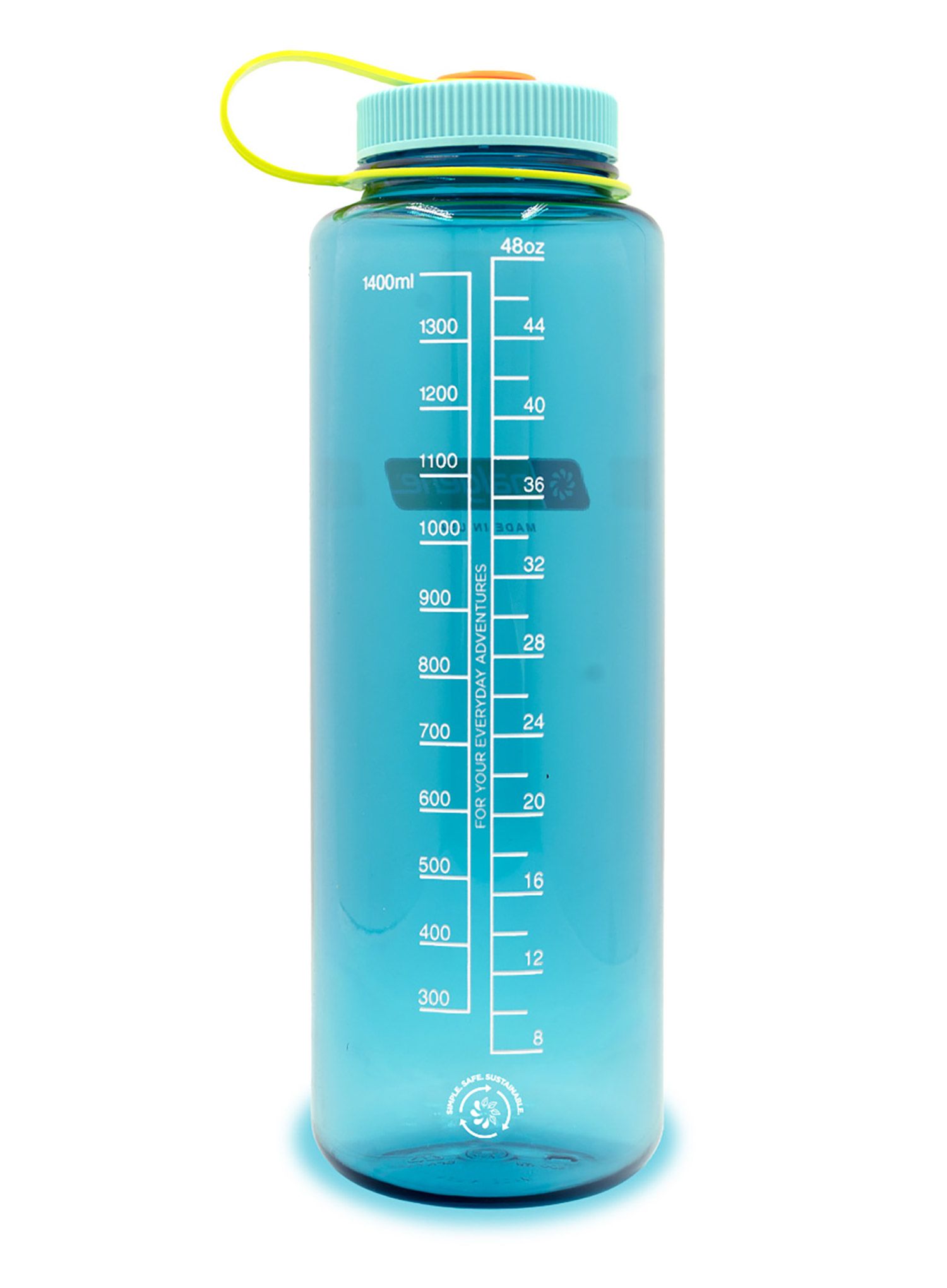 Turistická fľaša na vodu Nalgene Silo Sustain Wide Mouth 48 oz (1420 ml) - cerulean