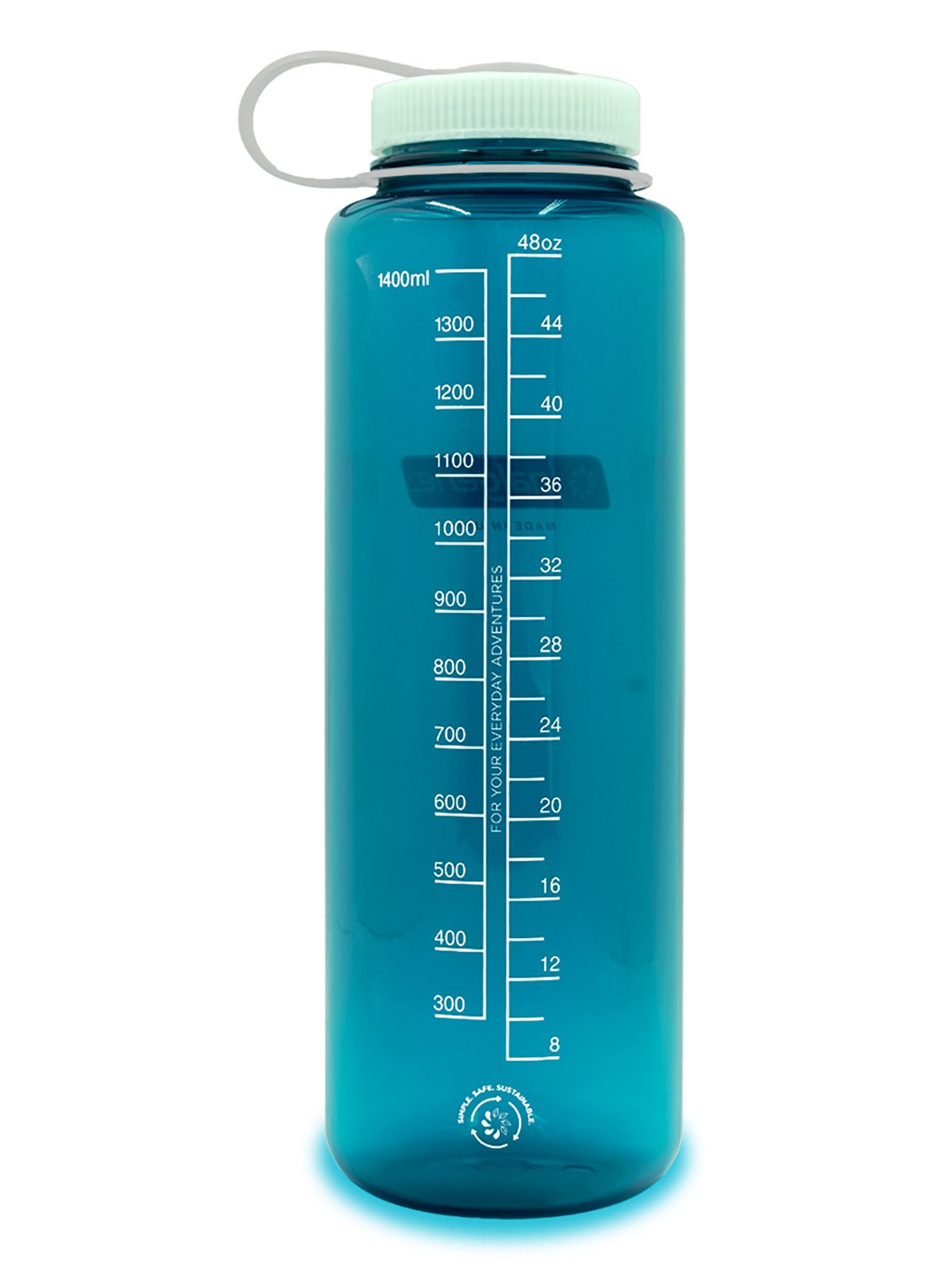 Turistická fľaša na vodu Nalgene Silo Sustain Wide Mouth 48 oz (1420 ml) - trout