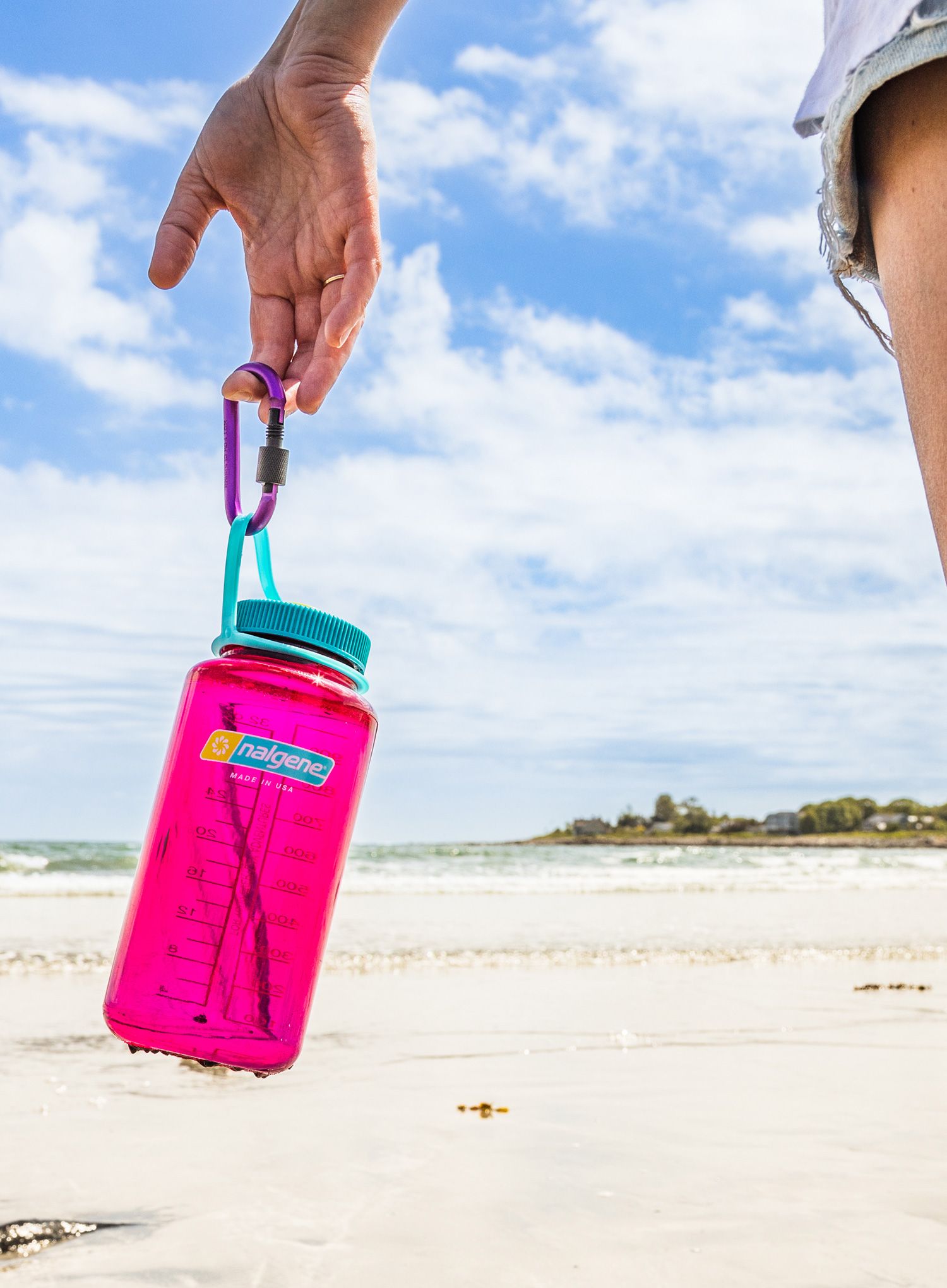 Turistická fľaša na vodu Nalgene Sustain Wide Mouth 32 oz (946 ml) - eggplant