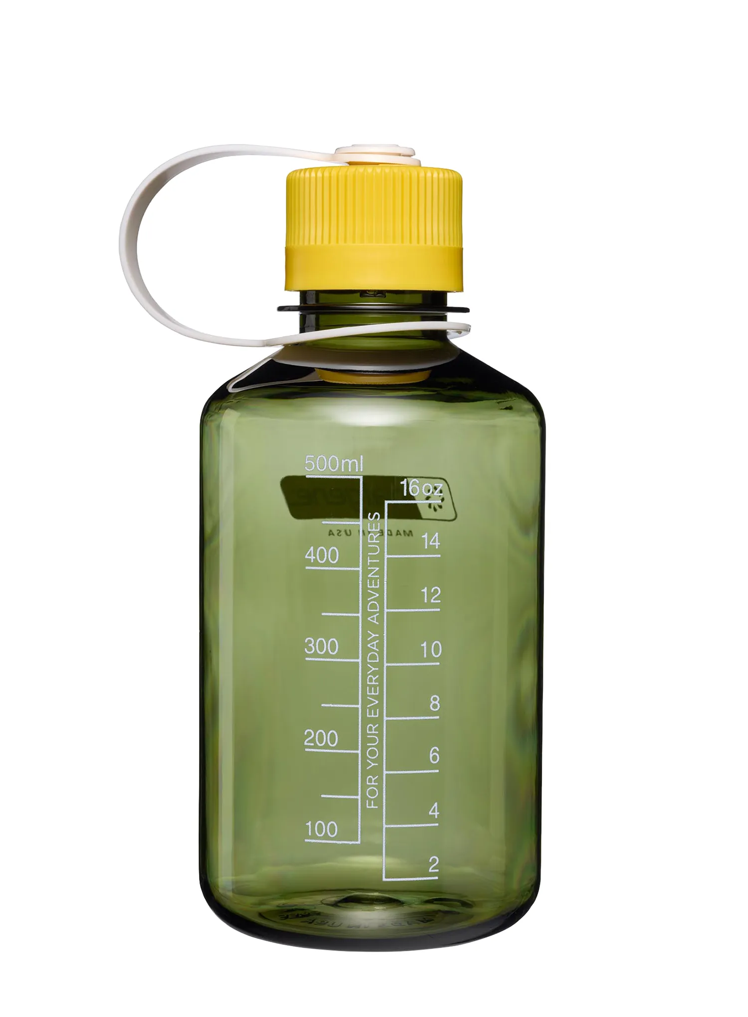 Turistická fľaša Nalgene 16 oz Narrow Mouth Thrill and Motion (473 ml) - oil green with freesia