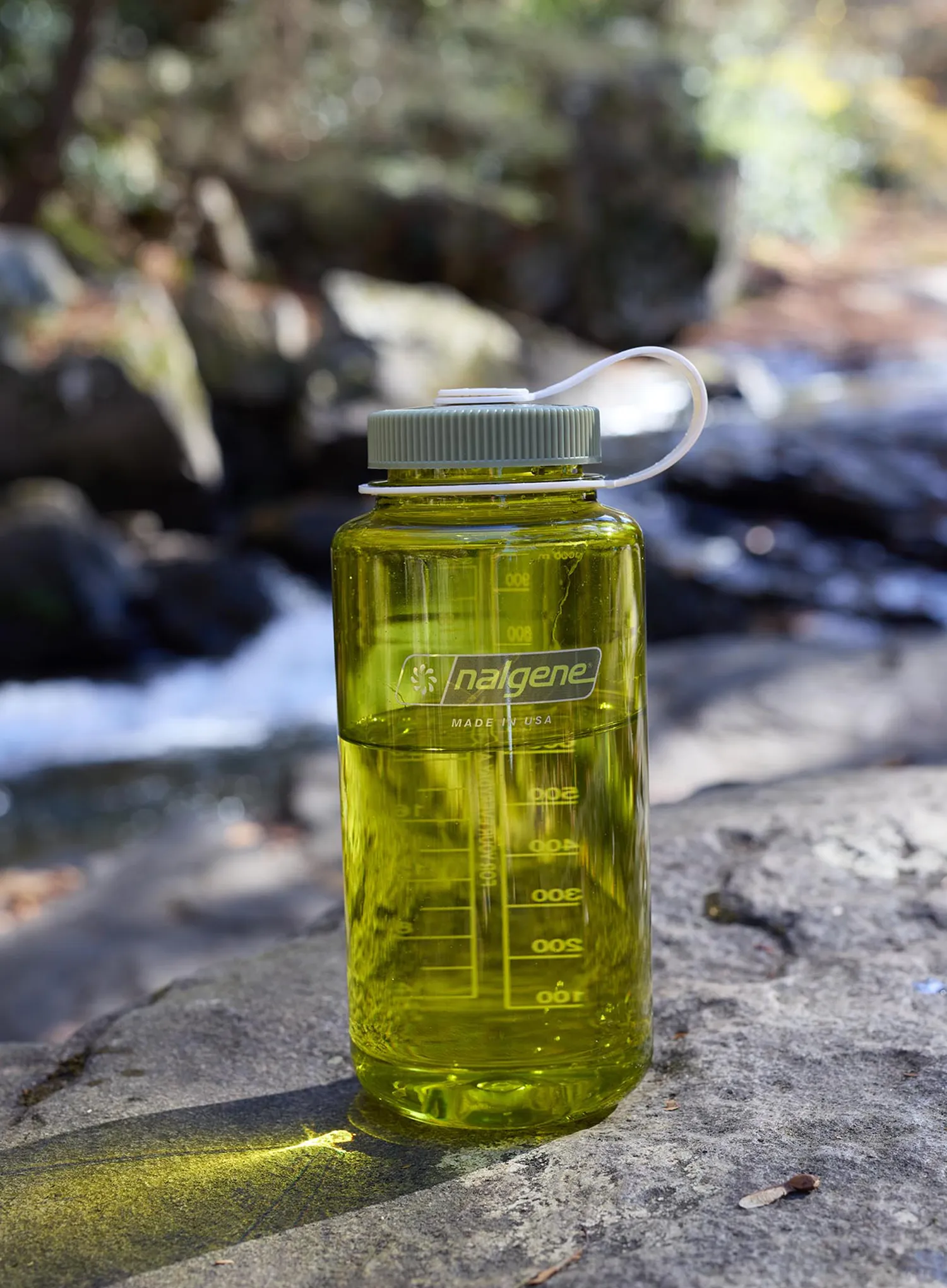 Turistická fľaša Nalgene 32 oz Wide Mouth Thrill and Motion (946 ml) - endive with oil green