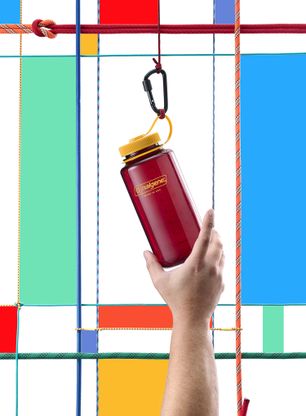 Turistická fľaša Nalgene Sustain Wide Mouth 32 oz (946 ml) - laker