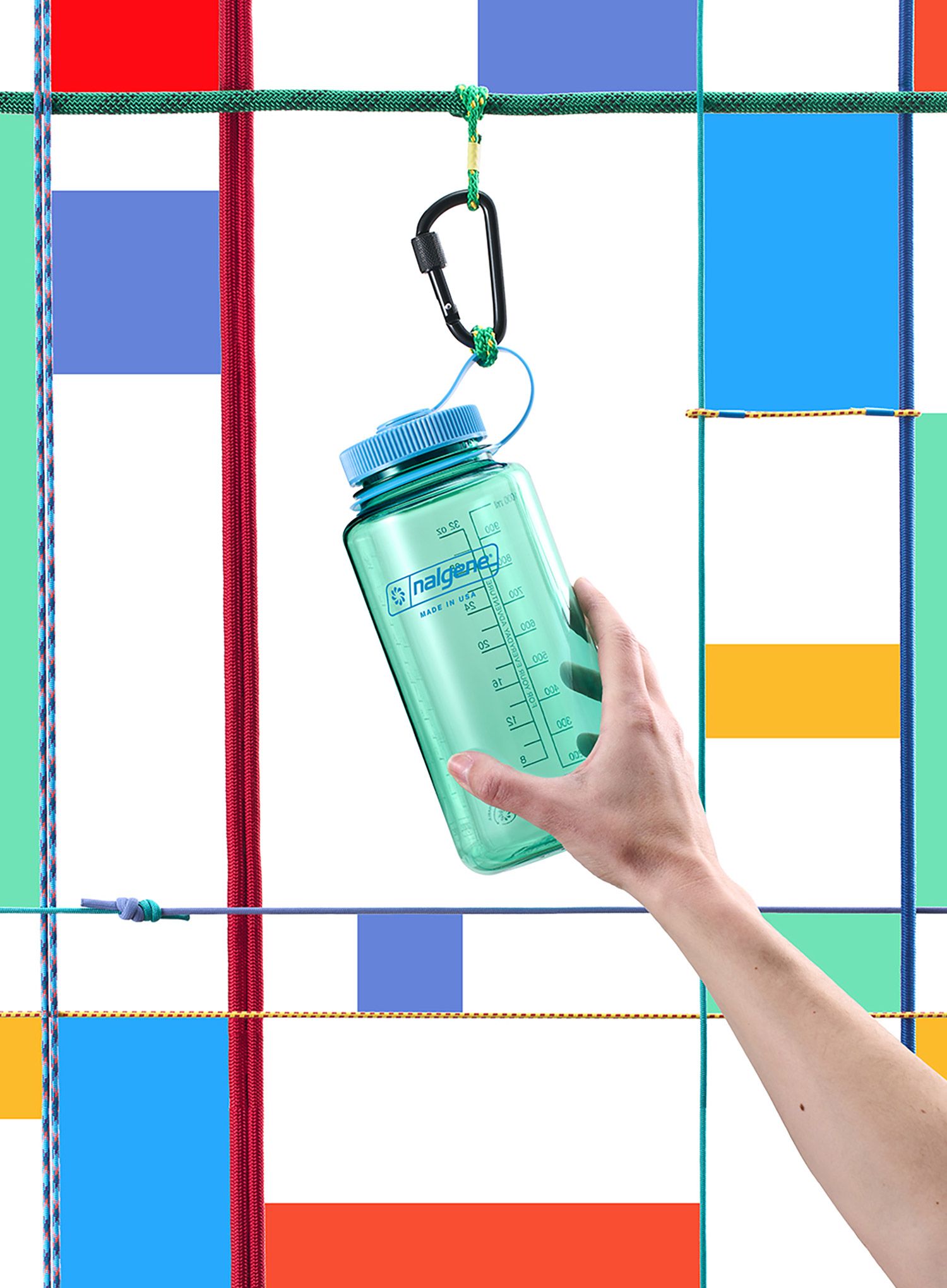 Turistická fľaša Nalgene Sustain Wide Mouth 32 oz (946 ml) - pastel green