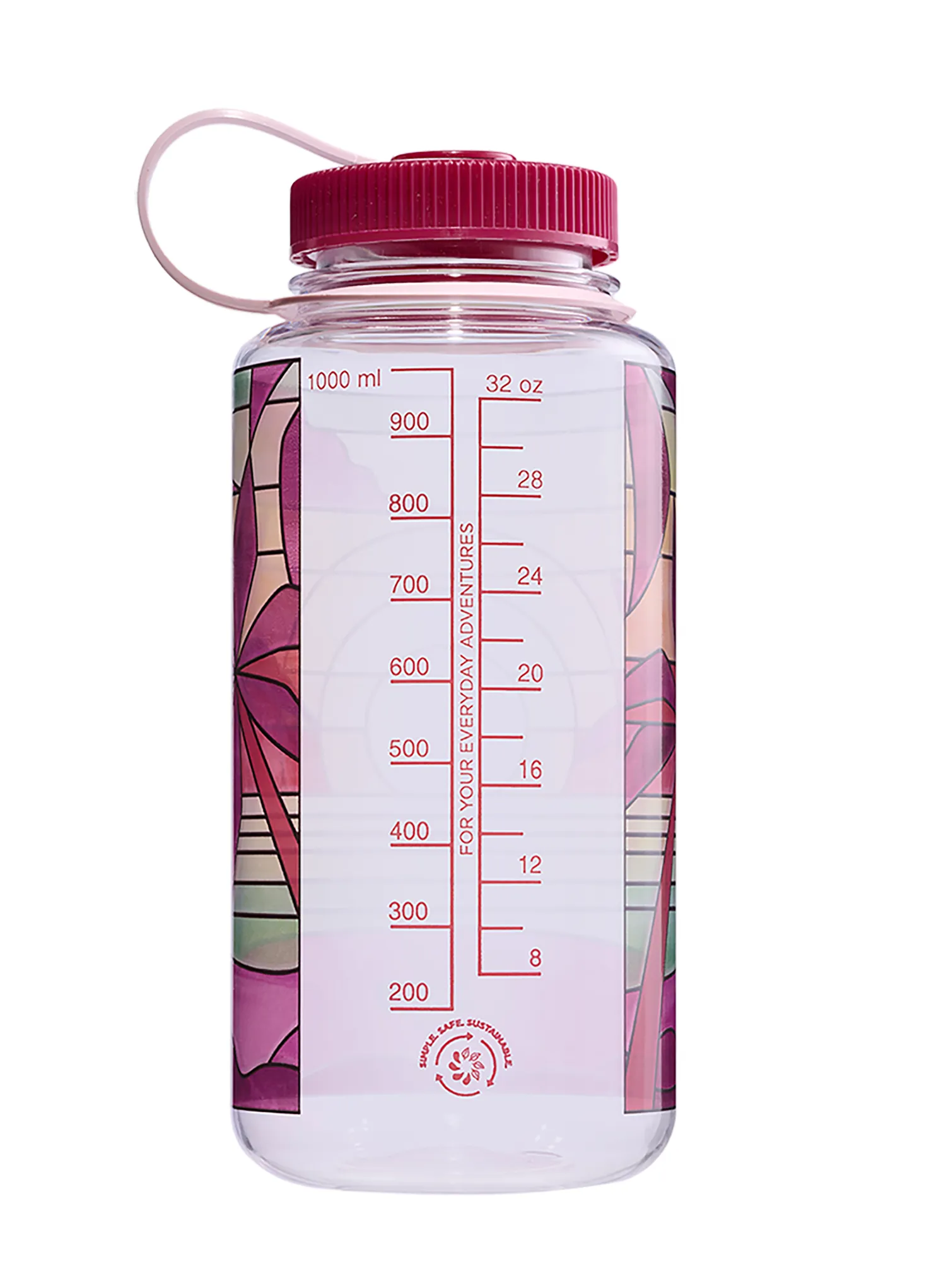 Turistická fľaša Nalgene Wide Mouth 32 oz (946 ml) - clear stained glass sunset