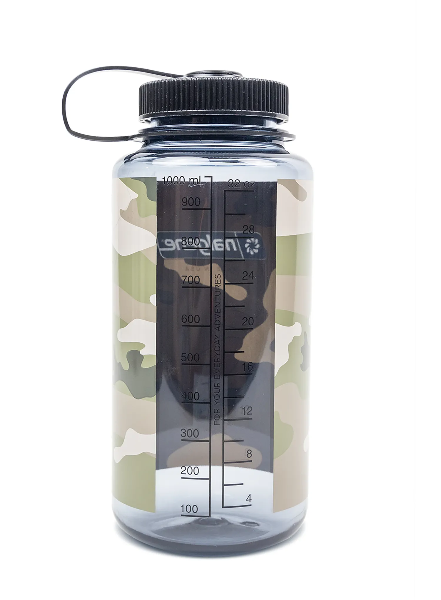 Turistická fľaša Nalgene Wide Mouth 32 oz (946 ml) - gray w/black camo