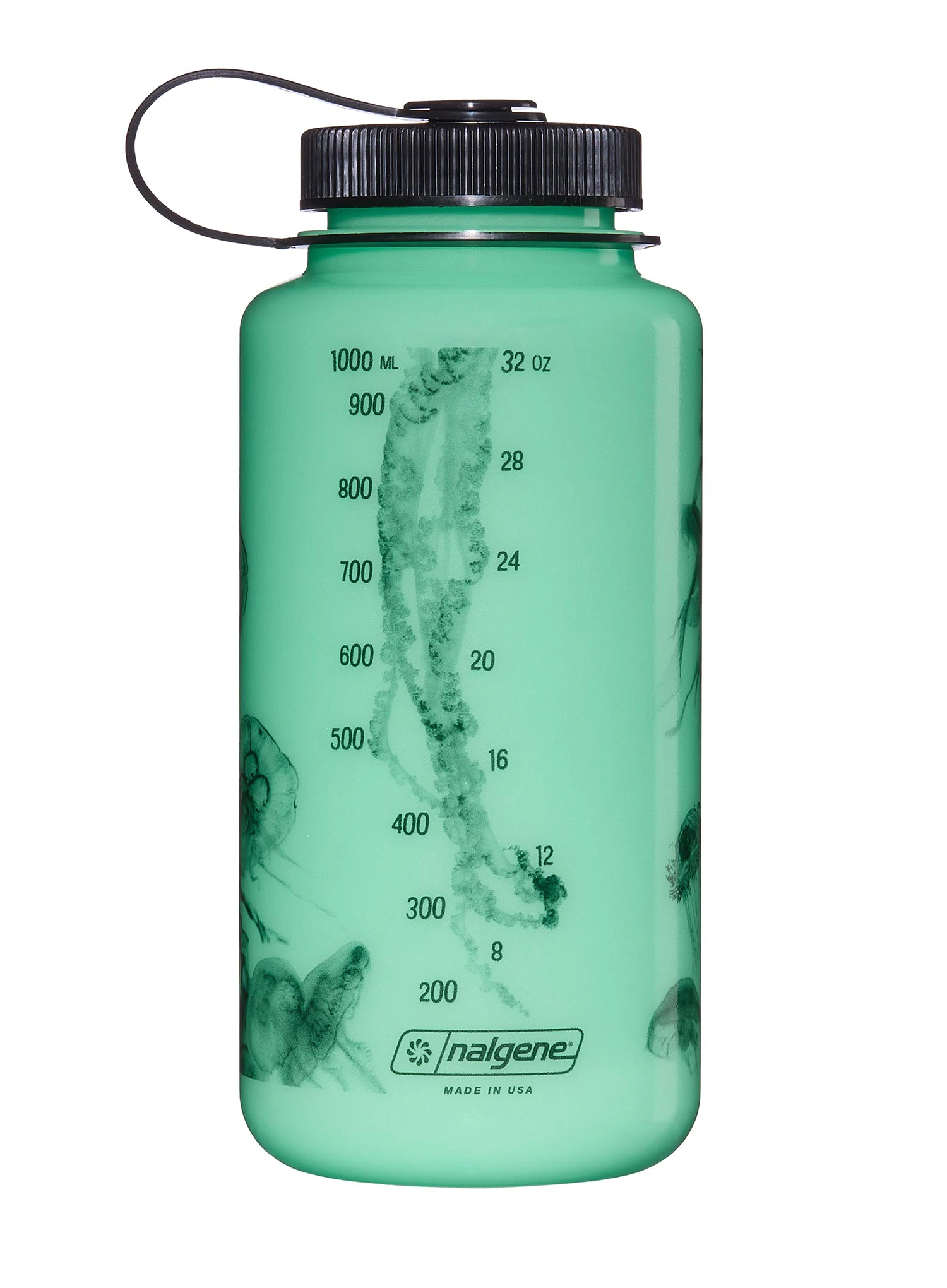 Turistická fľaša Nalgene Wide Mouth 32 oz (946 ml) - w/black jellyfish
