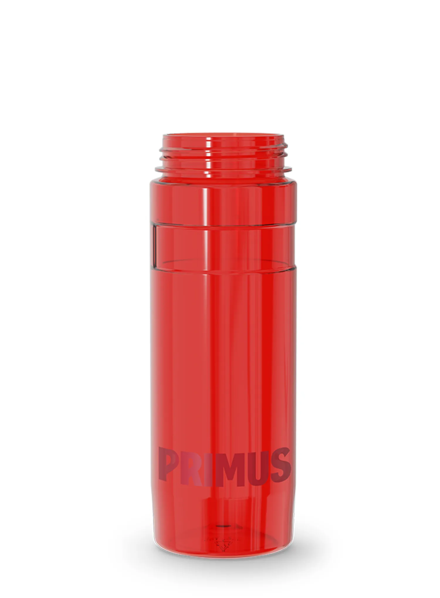 Turistická fľaša Primus Kvarts Tritan Bottle 0.6 L Drink Cap - primus red