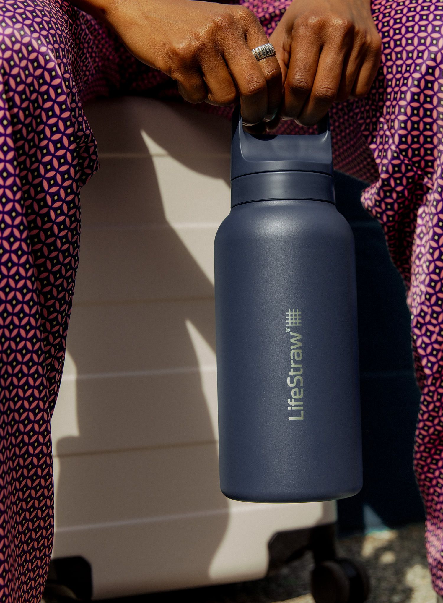 Filtračná fľaša Lifestraw Go 2.0 Stainless Steel Water Filter 1L - aegean sea