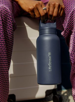 Filtračná fľaša Lifestraw Go 2.0 Stainless Steel Water Filter 1L - aegean sea