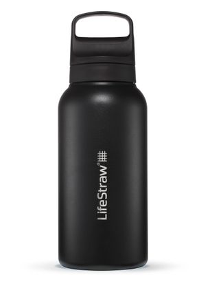 Filtračná fľaša Lifestraw Go 2.0 Stainless Steel Water Filter 1L - black