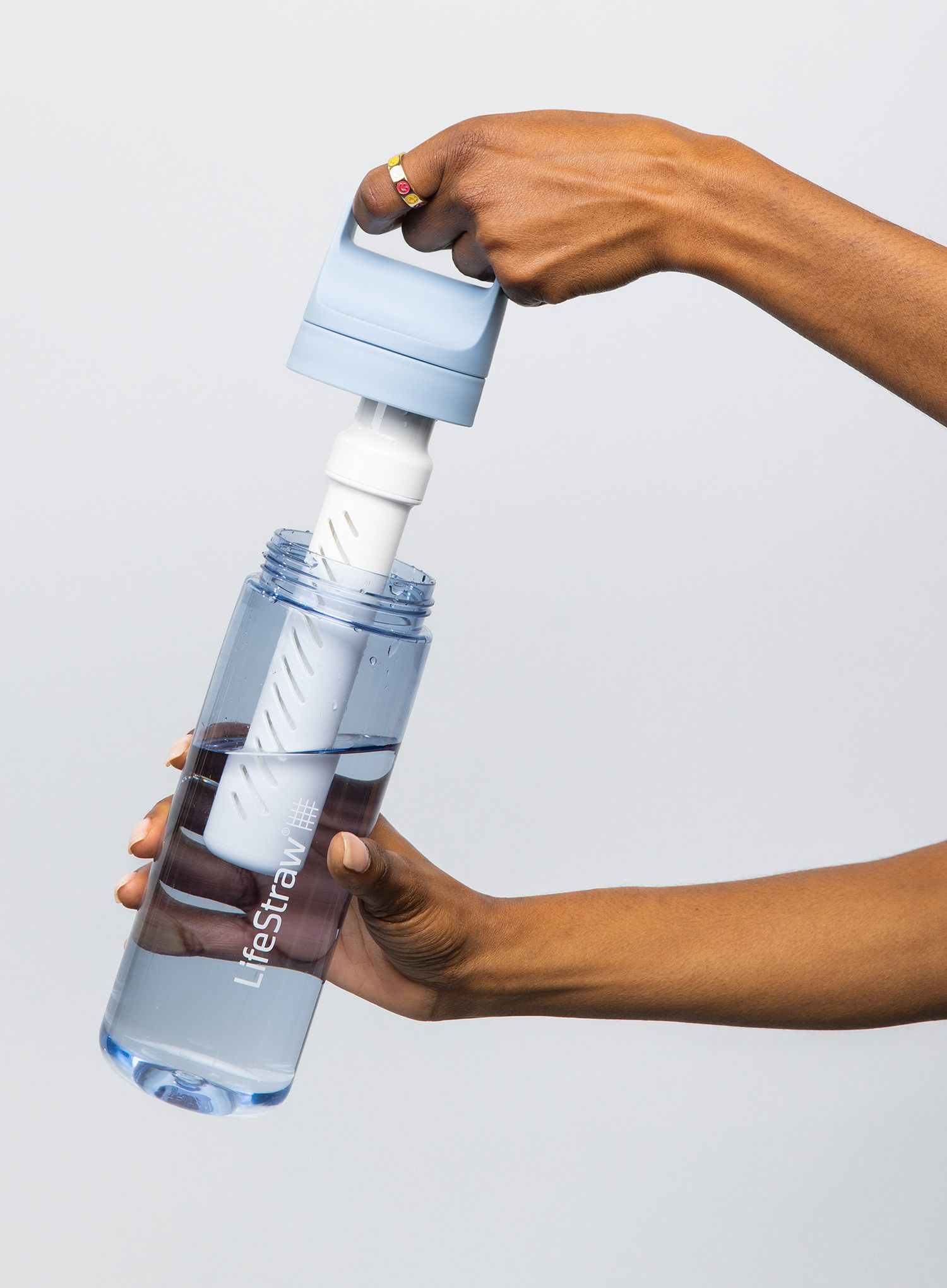 Filtračná fľaša Lifestraw Go 2.0 Water Filter 22 oz (650 ml) - icelandic blue