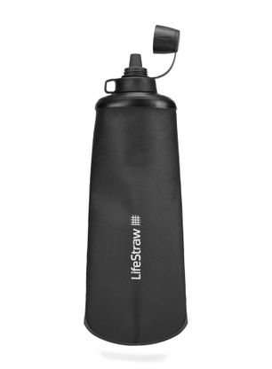 Filtračná fľaša LifeStraw Peak Series Flex Squeeze Bottle 1L - dark grey