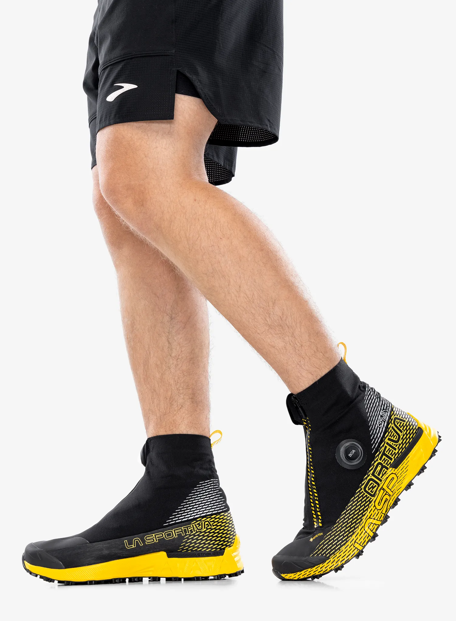 Bežecké tenisky pánske La Sportiva Cyklon Cross Gtx - black/yellow