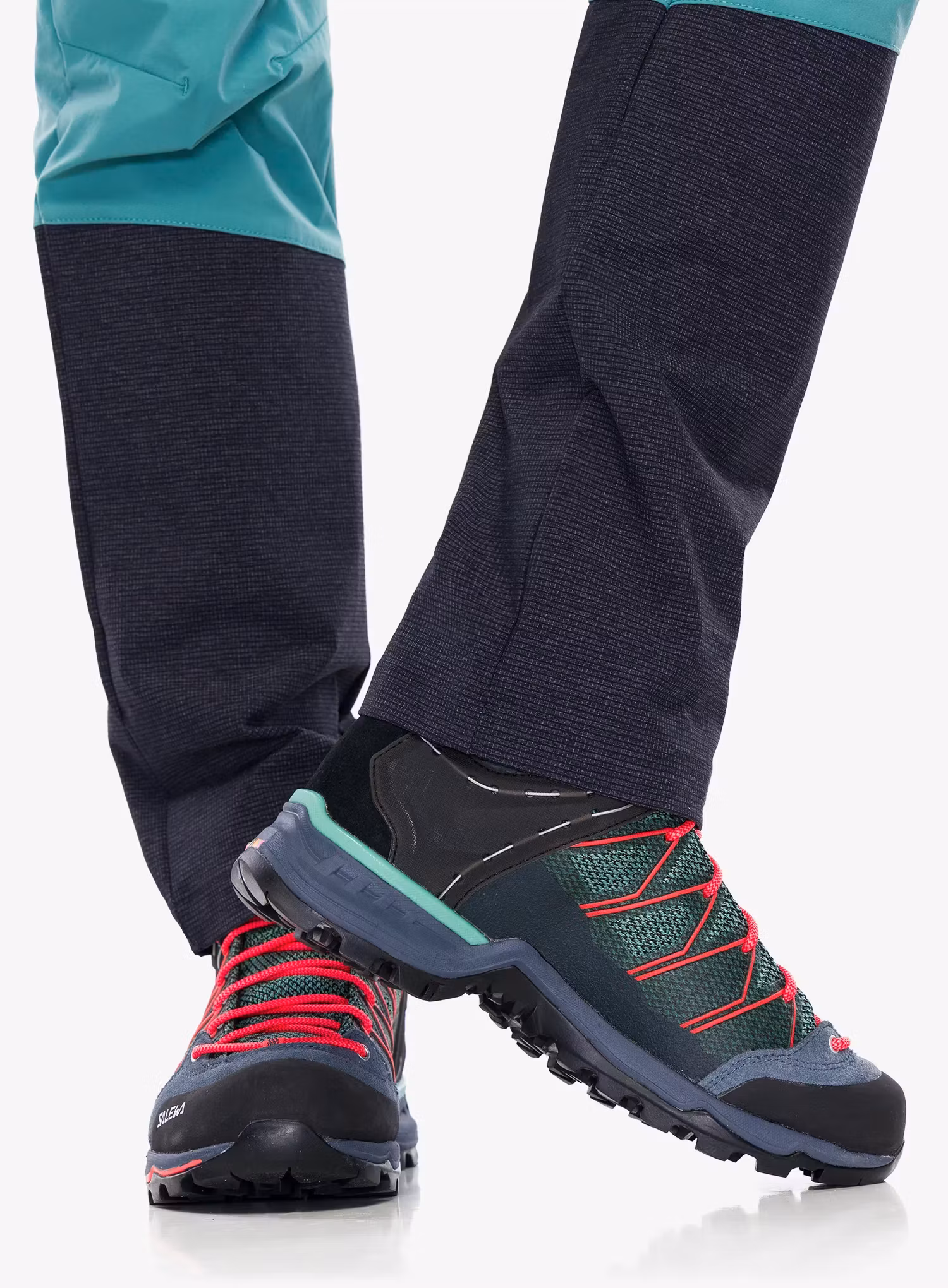 Dámske topánky Salewa Mountain Trainer Lite Mid GTX - feld green/fluo coral