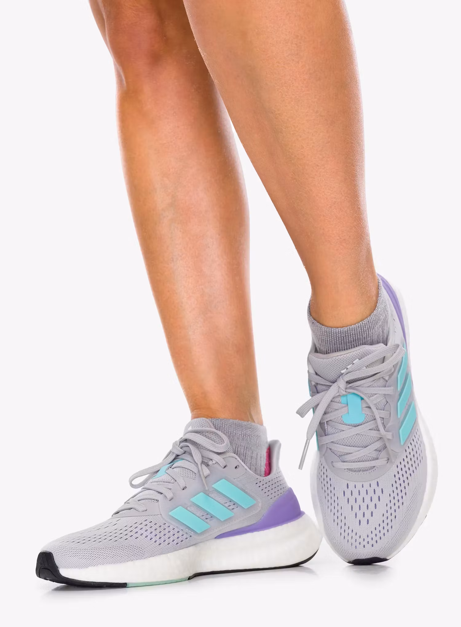 Dámske bežecké topánky adidas Pureboost 23 - gretwo/flaaqu/ftwwht