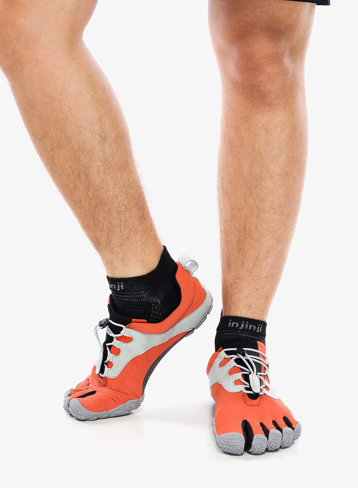 Bežecké tenisky pánske Vibram Fivefingers V-Run Retro - red/black/grey