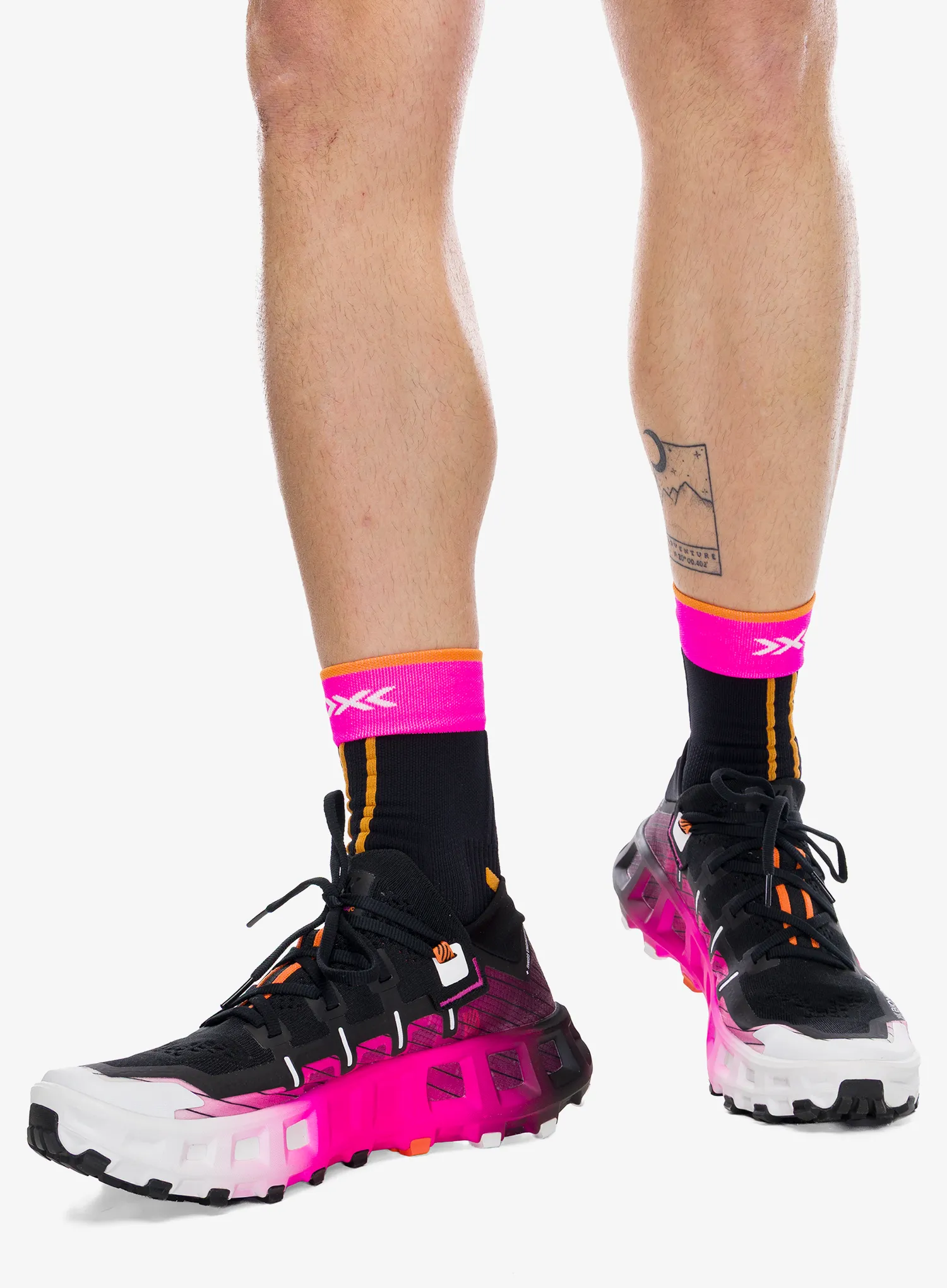 Bežecké topánky X-Bionic Terraskin X00 C - x black/x white/fluo pink