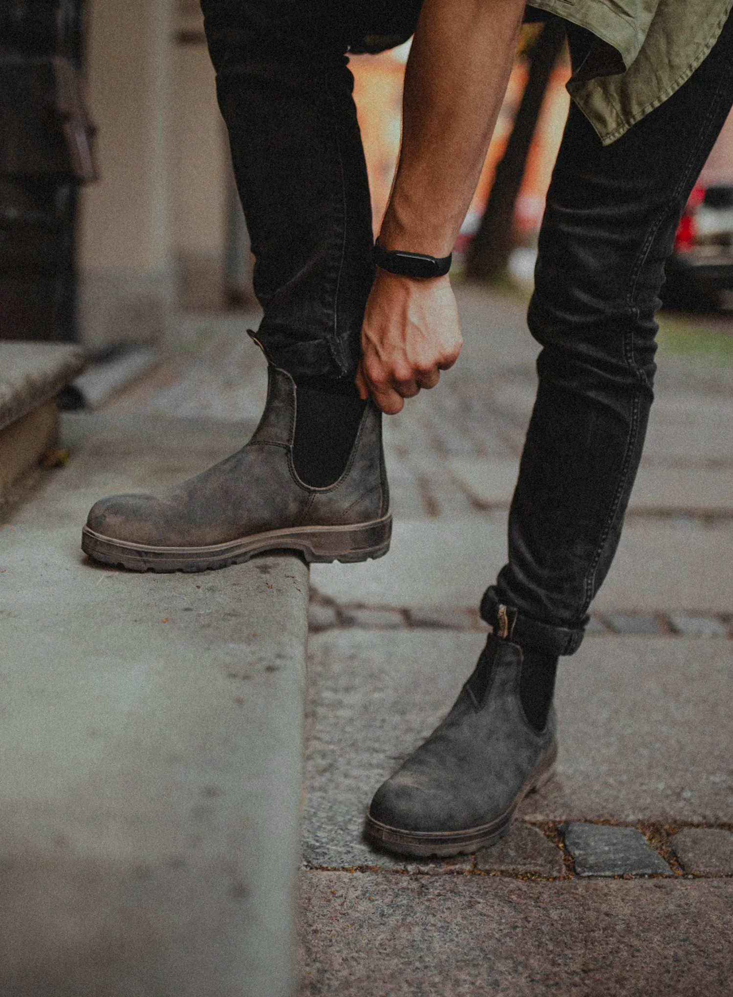 Outdoorové topánky Blundstone Classics 587 - rustic black