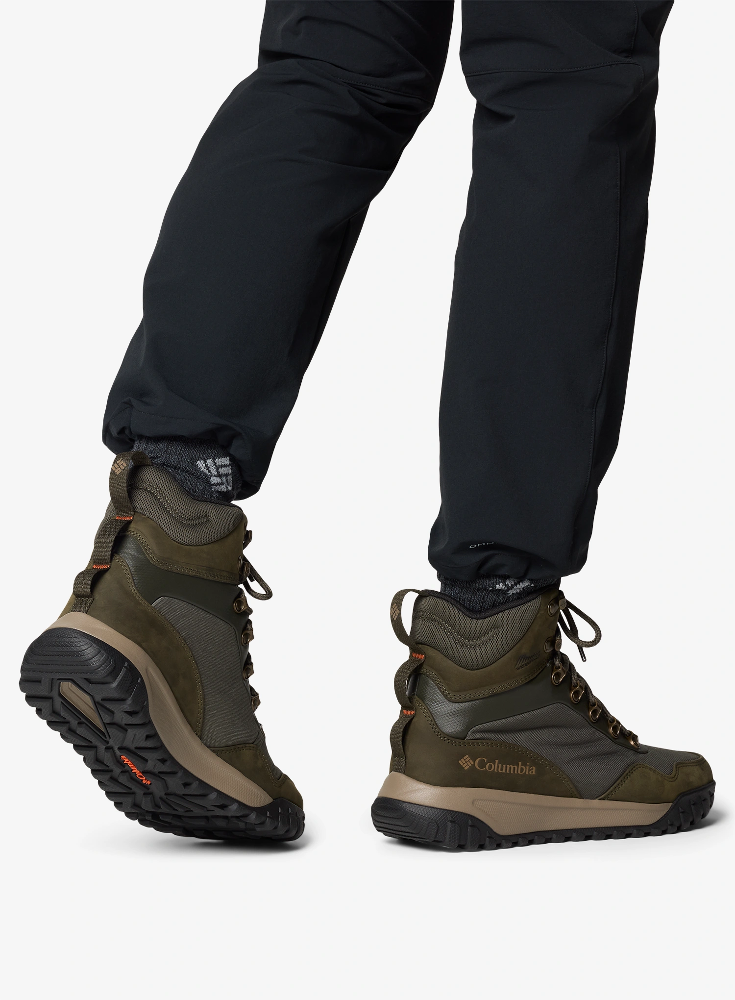 Pánske topánky Columbia Burnsider Omni-Heat Infinity - deep olive/tangy orange