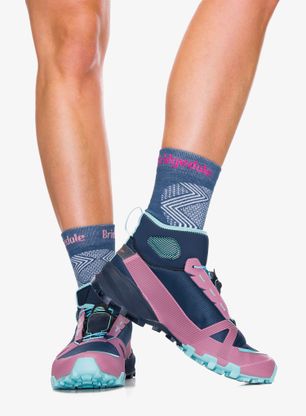Topánky prístupové dámske Dynafit Traverse Mid GTX - blueberry/mokarosa