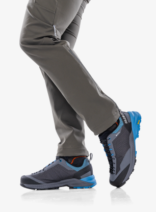 Topánky prístupové Dolomite Crodarossa Tech GTX - anthracite grey/blue