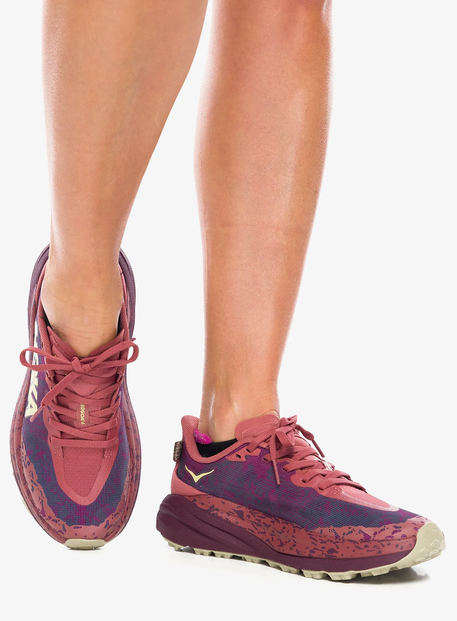 Dámske bežecké topánky Hoka Speedgoat 6 - rouge/black cherry