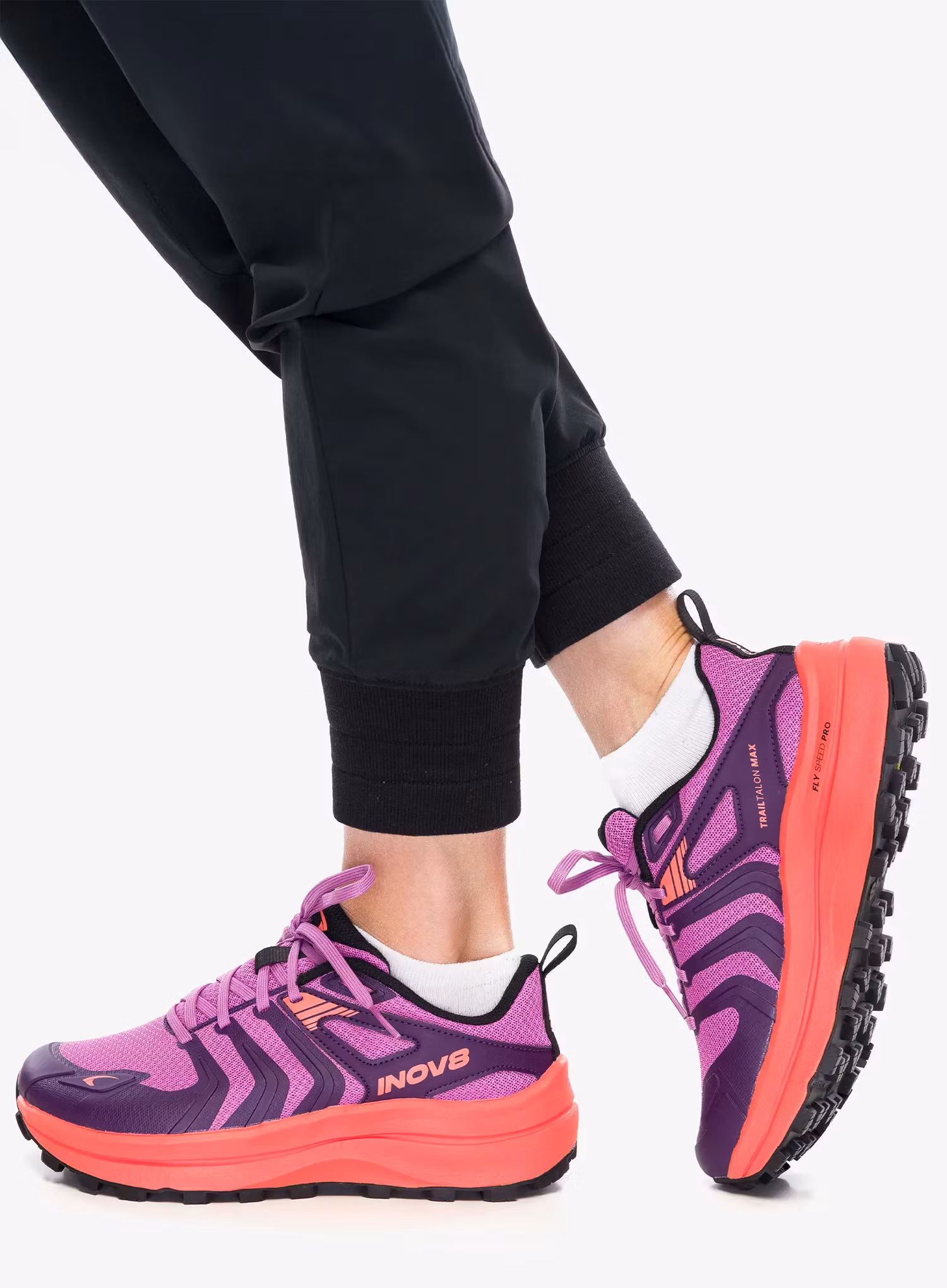 Dámske bežecké topánky Inov-8 TrailTalon Max - purple/coral