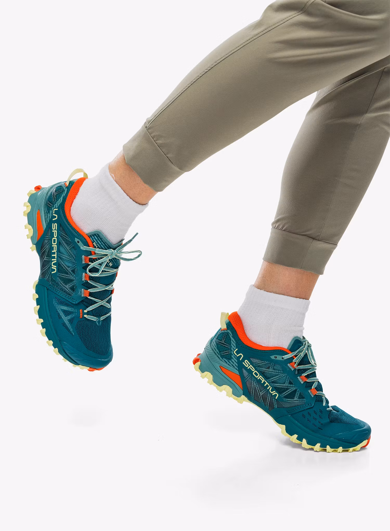 Dámske bežecké topánky La Sportiva Bushido III - everglade/zest