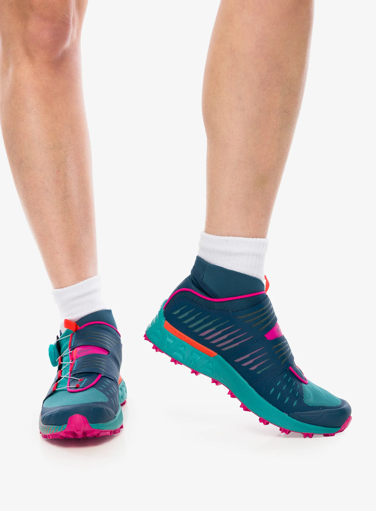 Dámske bežecké topánky La Sportiva Cyklon - storm blue/cherry tomato