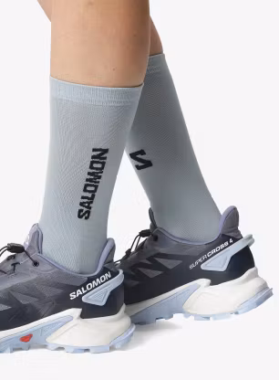 Dámske bežecké topánky Salomon Supercross 4 - grisaille/white/cashmere