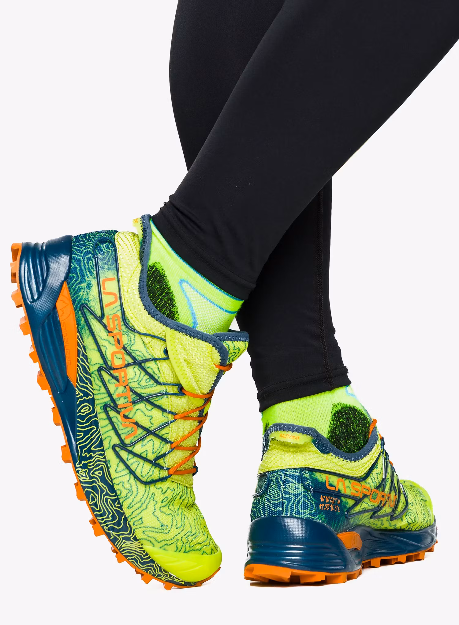 Trailové topánky La Sportiva Mutant - lime punch/storm blue