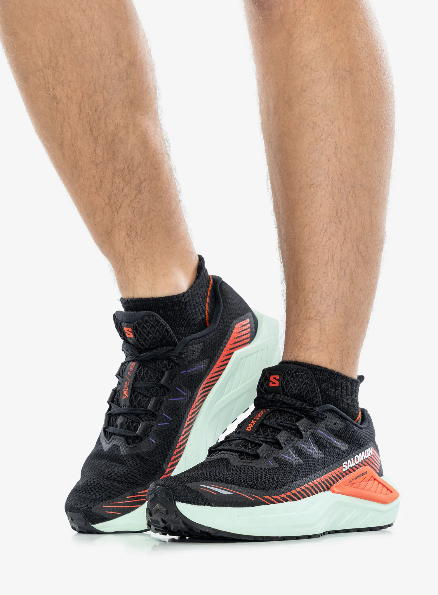 Trailové topánky Salomon DRX Defy Grvl - black/cherry/bay