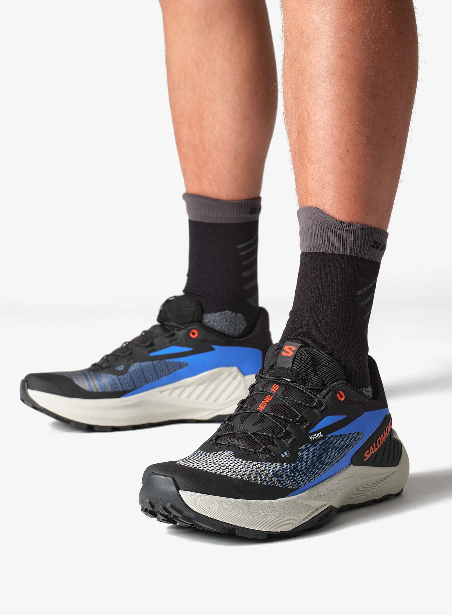Trailové topánky Salomon Genesis - black/french blue/chert