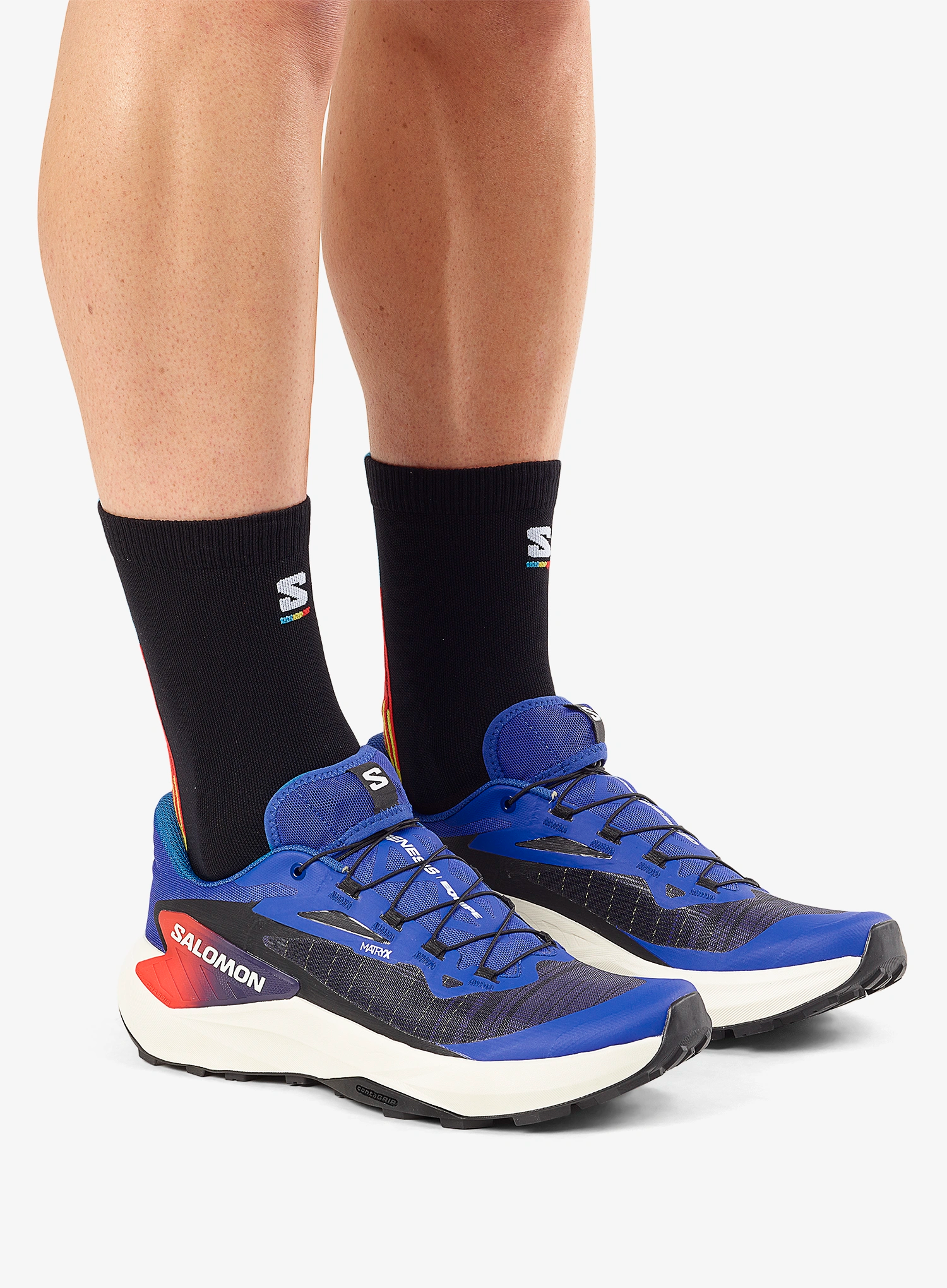 Trailové topánky Salomon Genesis Equipe Surf - surf/red/white