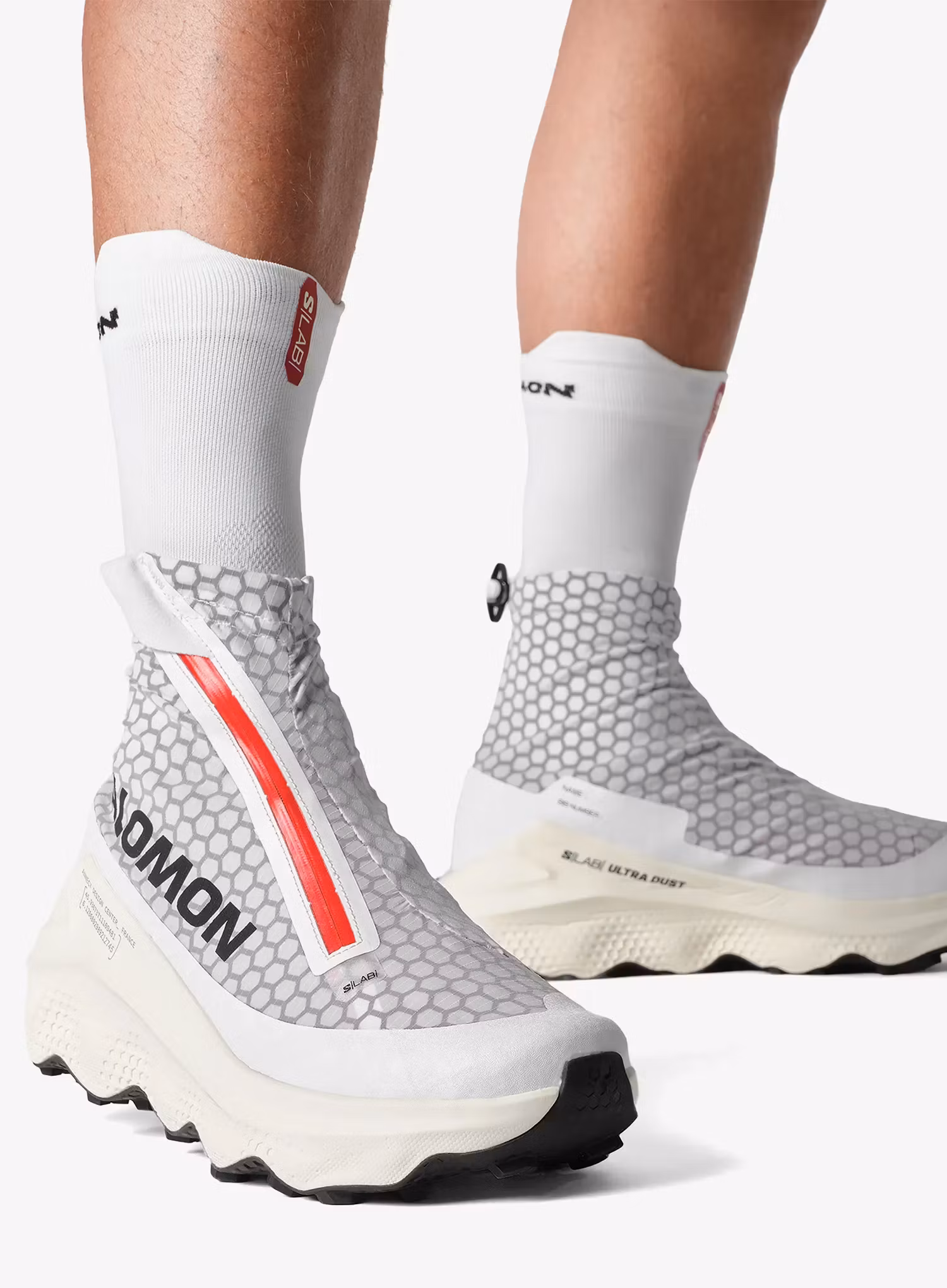 Trailové topánky Salomon S/Lab Ultra Dust - white/red/vanila