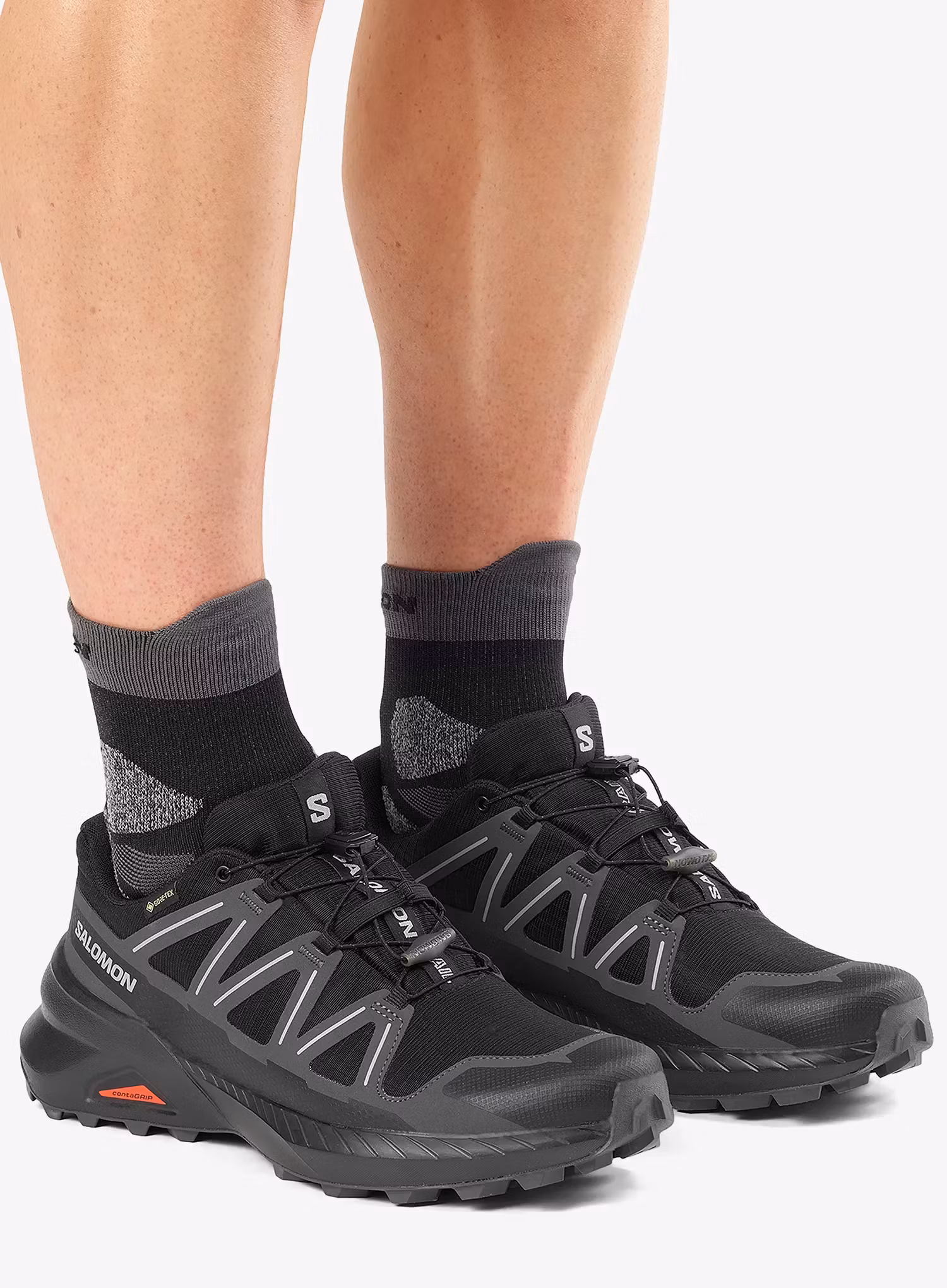Trailové topánky Salomon Speedcross Peak GTX - black/black/asphalt